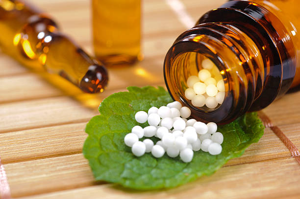 alternative medicine with homeopathy and herbal pills